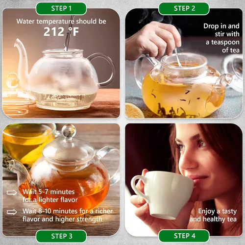 Vista 7 de TeaDreamTea Muestra de té de hierbas sueltas 8 paquetes de té de hierbas Té de hierba de limón Hoja suelta Té de caléndula flores secas Té