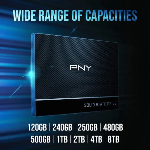 Vista 6 de PNY CS900 - Unidad interna de estado sólido (SSD) de 1 TB 3D NAND 2.5 pulgadas SATA III, (SSD7CS900-1TB-RB)