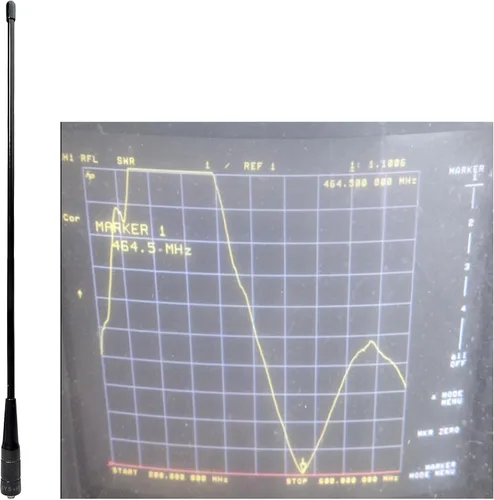 Vista 2 de HYS 20W GMRS Radio bidireccional SMA hembra HT 14.96 pulgadas Antena, 462MHz a 467 MHz UHF, 2.5dBi ganancia, para 460-470Mhz Amateur GMRS Walkie