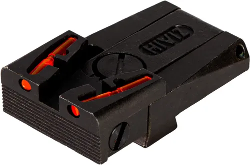 Vista 3 de HIVIZ Adjustable Fiber Optic Rear Sight w/LightPipes for Ruger, Smith & Wesson and Glock