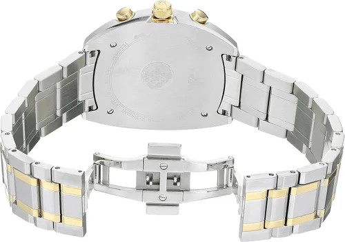 Vista 5 de Bulova 98A157 Curv Collection Reloj analógico de cuarzo de dos tonos para hombre, Cronógrafo, movimiento de cuarzo
