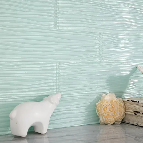 Vista 10 de Azulejos de cristal de metro de 3 x 6 pulgadas, color azul cobalto para pared de cocina, baño, paquete de 32 hojas Azul cobalto - 32 hojas