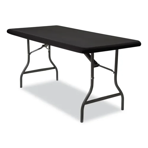 Vista 2 de Cubierta de tela elástica para la parte superior de la mesa, marca Iceberg, poliéster/licra, negro (Black cap), 1 Measures 72"x 30"x3", durable