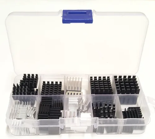 Vista 11 de Easycargo Kit surtido de disipador de calor de 100 piezas para enfriar PC, portátil, PS5, M.2, CPU, GPU, VGA, RAM, VRAM, VRM, IC LED, MOSFET