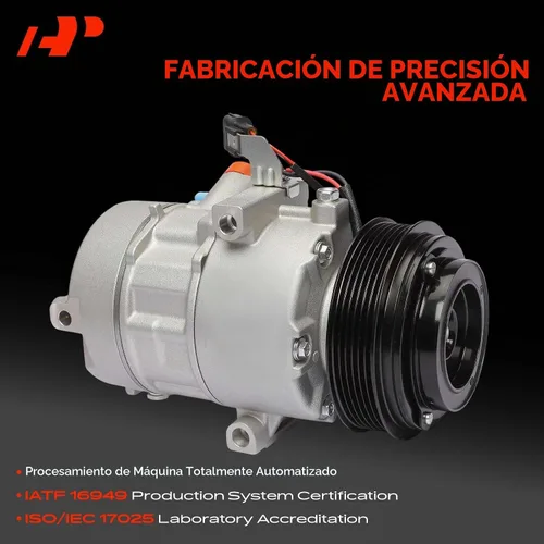 Vista 3 de Compresor de aire acondicionado A-Premium con embrague
