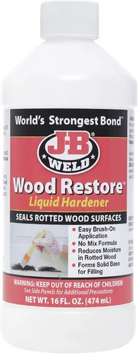 Vista 5 de PC-Woody Wood Repair Epoxy Pasta y J-B Weld Wood Restore Liquid Hardener
