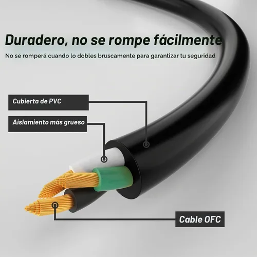 Vista 4 de Vockjour Cable adaptador RV de 50 amperios a 110 de 12 pulgadas, STW 15A 5-15P to 14-50R