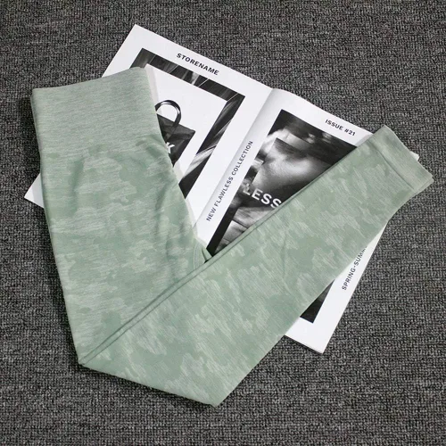 Vista 6 de WodoWei Leggings de entrenamiento para mujer con levantamiento de glúteos para mujer, sin costuras, cintura alta, pantalones de yoga para gimnasio