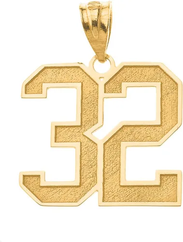 Vista 7 de Colgante de oro amarillo de 10 quilates personalizable con número de la suerte y nombre con grabado personalizado, longitud a elección Cadena Rolo