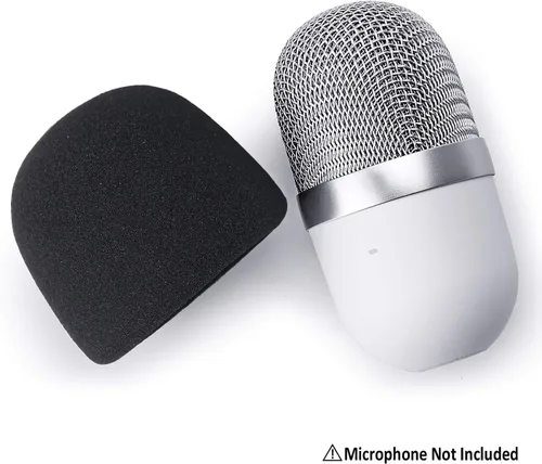 Vista 6 de YOUSHARES Razer Seiren Mini Pop Filter - Funda de espuma para parabrisas compatible con Razer Seiren Mini Micrófono de Streaming para bloquear