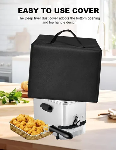 Vista 7 de Funda de nailon resistente para freidora de aire resistente al agua y al calor para freidora T-fal 3.5L para freidoras eléctricas totalmente