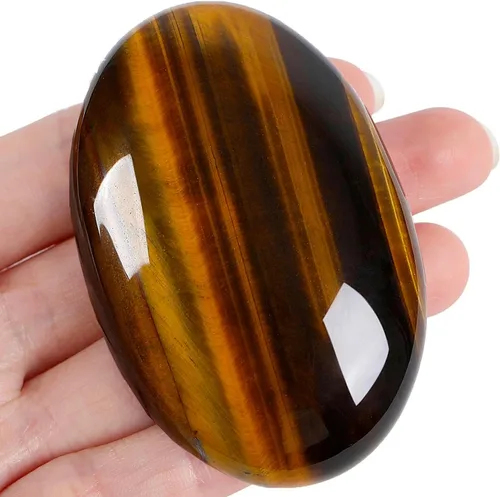 Vista 19 de ZHIYUXI Piedras preciosas de cristal de labradorita negra de 2.2 a 2.4 pulgadas, cristales curativos, piedras de preocupación para regalos