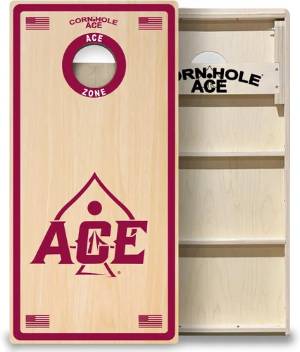 Vista 17 de CornholeAce ACE PRO Professional Cornhole Boards - No Bounce! Triple Wide Legs, 3/4" Baltic Birch Plywood, Handles, Regulation Size (4x2ft)