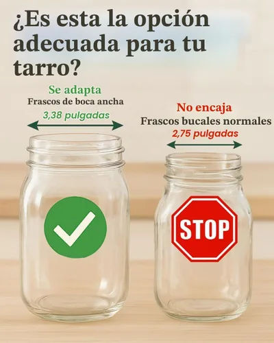 Vista 6 de Elementi - Tapas para germinar para tarros de boca ancha (juego de 2), kit de tarro de germinación para brotes orgánicos, kit de cultivo de brotes
