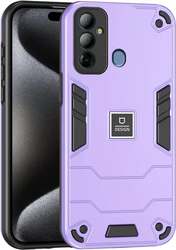 Vista 93 de Funda compatible con Redmi A1, compatible con Redmi A2 2 en 1 [PC dura + TPU], funda de teléfono negra