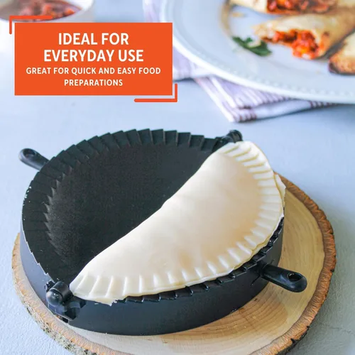 Vista 7 de Imusa Juego de prensa para empanadas – Fabricante de dumpling, molde de empanada de plástico y prensa de pastelería para pasteles rellenos