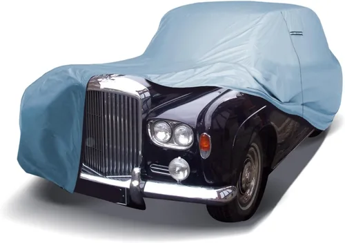 Vista 23 de iCarCover Funda de automóvil personalizada de alta calidad para Bentley 1952-1955 Tipo R resistente, impermeable, para todo tipo de clima, lluvia