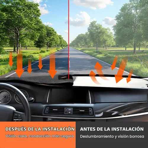 Vista 4 de Cubierta para tablero de salpicadero, alfombrilla para 1998-2010 VW Volkswagen Beetle (Negro con borde)