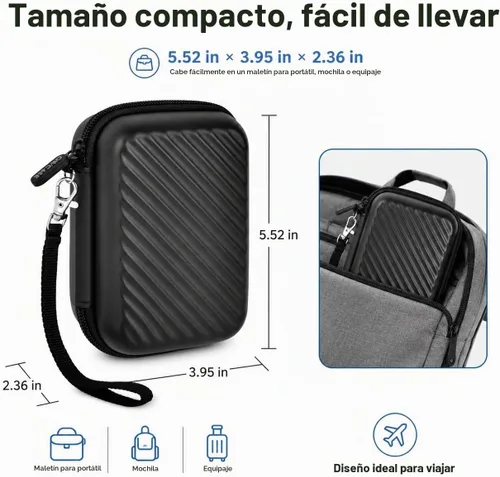 Vista 5 de GWCASE Funda de disco duro externo para Seagate, para WD, para Toshiba HDD