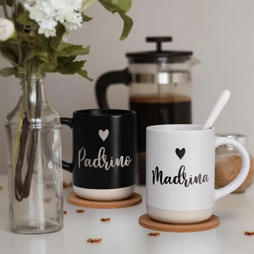 Vista 3 de Cabtnca Regalo de propuesta de padrinos, regalo de propuesta de padrinos, tazas Padrino Madrina, regalos de cumpleaños de Navidad para padrinos