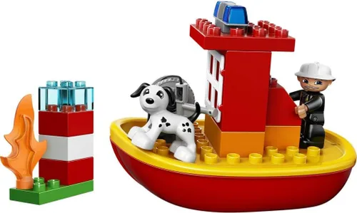 Vista 3 de LEGO DUPLO Town 10591 - Kit de construcción de barco de bomberos