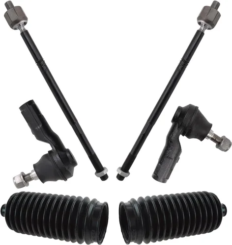 Vista 221 de TRQ Kit de dirección delantera con barra de acoplamiento de fuelle de piñón y cremallera compatible con Toyota Echo 2000-2005
