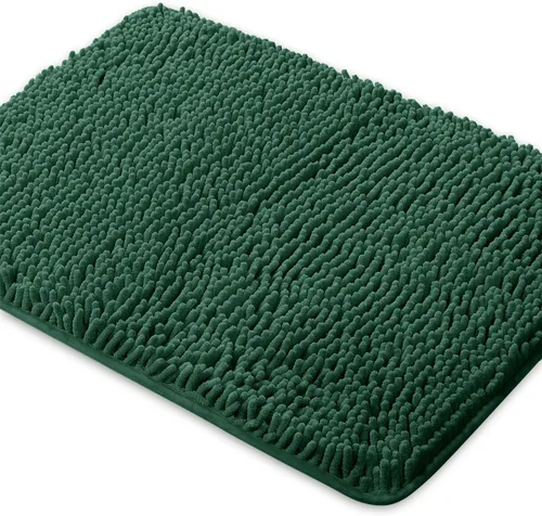 Vista 9 de Yeaban Alfombra de pasillo de baño de 24 x 72 pulgadas, antideslizante, alfombra de baño larga de felpilla gruesa, absorbente y lavable, alfombra