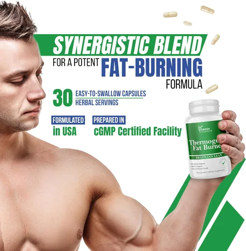 Vista 6 de Quemador de grasa termogénico para mujeres y hombres, píldoras de dieta magra brasileña Supresor del apetito y potenciador del metabolismo con té