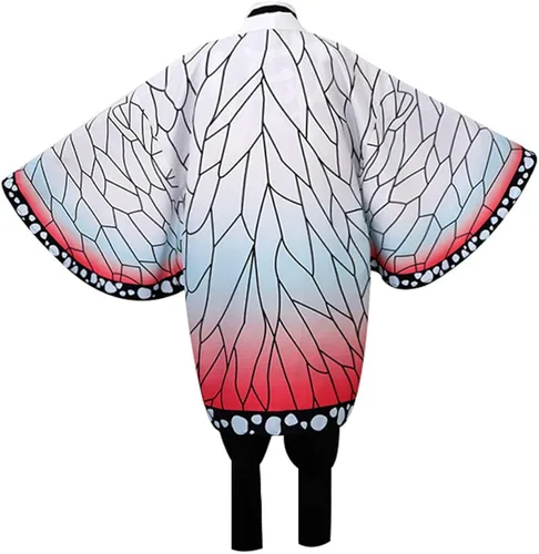 Vista 6 de Leaffly Demon Slayer - Disfraz de kimono de Kimetsu no Yaiba de Kochou Shinobu para cosplay