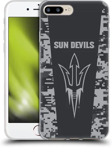 Vista 38 de Head Case Designs Funda de gel ASU Camou con licencia oficial de la Universidad Estatal de Arizona [protección de grado militar] compatible