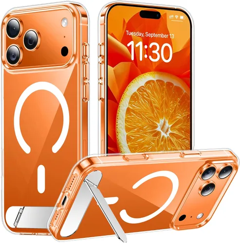 Vista 283 de Funda para iPhone 11 con compatibilidad magnética, [Soporte invisible incorporado][Compatible con MagSafe]