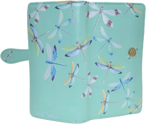 Vista 10 de Shag Wear Bumblebee Garden Large Wallet 7" Blue Bumblebee Garden Blue