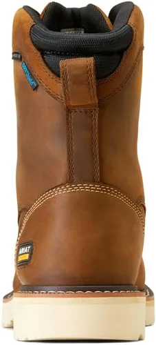 Vista 5 de Ariat Bota de trabajo CT marrón envejecida impermeable de 8 pulgadas para hombre