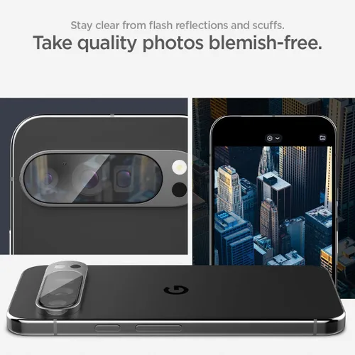 Vista 4 de Spigen Glas.tR EZ FIT Optik - Protector de lente de cámara para Pixel 9 Pro XL GlasTR EZ Fit Optik, 9H+ Tempered glass, Scratch resistant