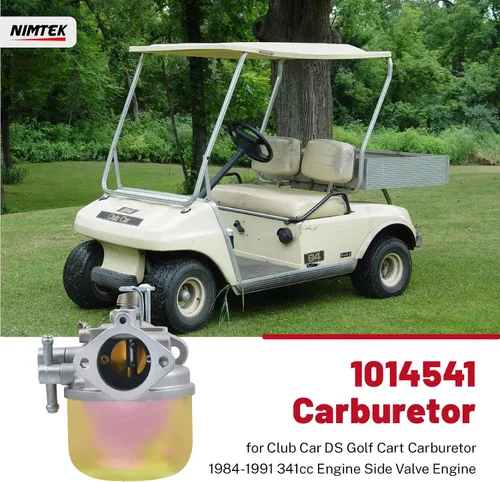 Vista 2 de NIMTEK Carburador para Club Car DS Carburador de carrito de golf 1984-1991 341cc Motor de válvula lateral de motor Reemplazar 1014541 1012508
