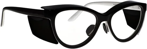 Vista 6 de Gafas de seguridad contra la radiación en elegante montura de ojo de gato para mujer con lentes reductores de radiación pb de 0.030 in.