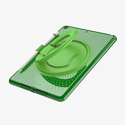 Vista 4 de Tech 21 Evo Play2 con soporte para lápiz para iPad 7ª/8ª generación, color verde
