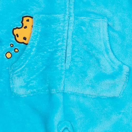 Vista 6 de Sesame Street Elmo Cookie Monster - Disfraz de cosplay con cremallera para bebé y niño pequeño