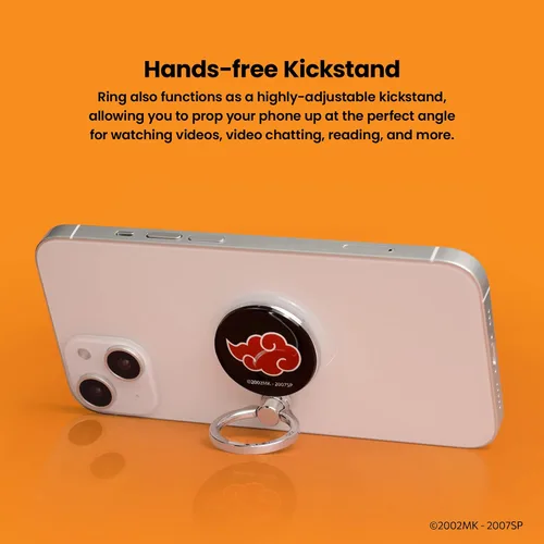 Vista 3 de iFace Naruto Shippuden - Soporte universal para anillo para teléfono inteligente con licencia de anime, accesorio de soporte para teléfono, agarre