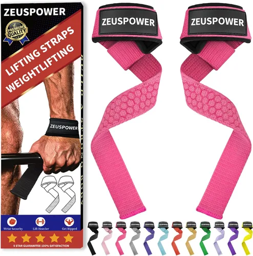 Vista 17 de Lifting Straps Wrist Straps for Weightlifting Gym Straps Weight Lifting Deadlift Workout Women Men Dumbbell Straps for Hand RDL Strap Exercise