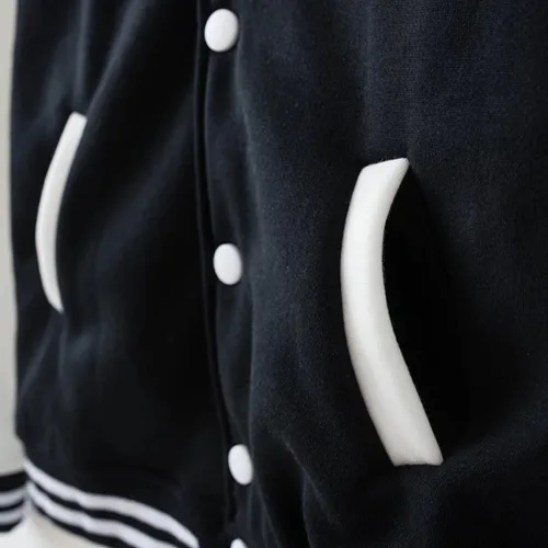 Vista 3 de Chaqueta de béisbol Varsity para hombre y mujer, chaquetas de bombardero con letterman, unisex, casual, ropa de calle, abrigos deportivos