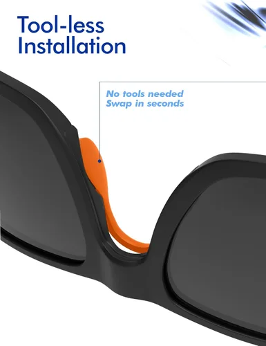 Vista 6 de SAUCER Almohadillas de repuesto para gafas de sol Oakley Split Shot OO9416 Split Time OO4129 Targetline OO4129 Crossrange Patch R XL OO9361