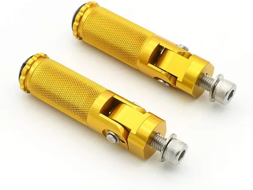Vista 18 de Estriberas de freno para palanca de cambios de motocicleta con agujero de 0.236 in, pedal universal para retrasos, color negro