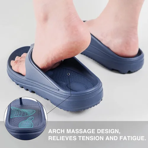 Vista 6 de Oudizz Sandalias ortopédicas para mujer, sandalias de recuperación, sandalias suaves para spa, verano, playa, nube con soporte para el arco