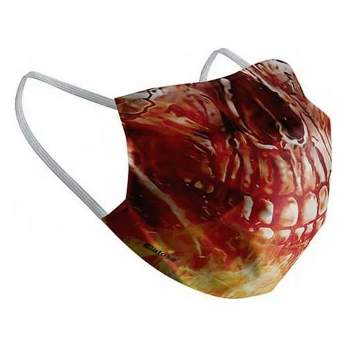 Vista 2 de Mascarilla Higiénica de Tela Reutilizable Adulto Demonio