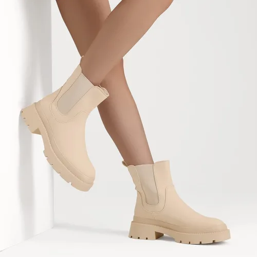 Vista 6 de DREAM PAIRS Chelsea - Botines de plataforma para mujer