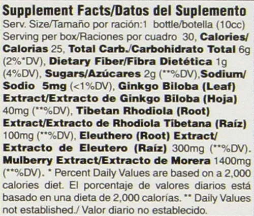 Vista 3 de Prince Of Peace - Ultra Ginkgo Plus, 30 botellas, 0.34 onzas/cada una, 10.2 fl oz