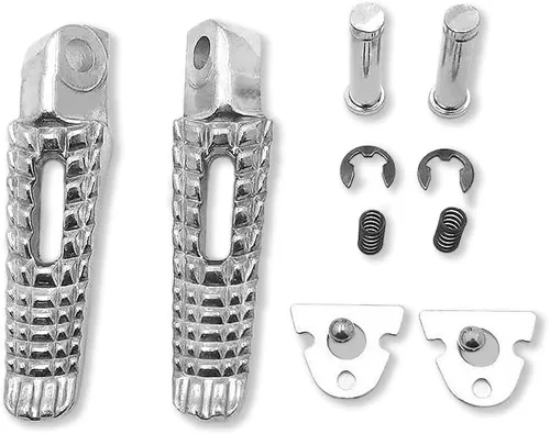 Vista 5 de MT390-025 - Reposapiés delantero negro compatible con Suzuki Gsx-R Gsxr 600 750 1000 2000-2011 Negro - fente
