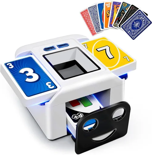 Vista 9 de Automatic Card Shuffler, Card Shuffler Machine for 1-2 Decks Negro