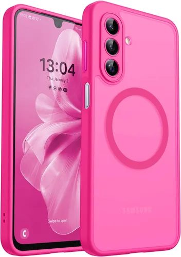 Vista 23 de CANSHN Funda diseñada para Samsung Galaxy A16-5G [protección completa de la cámara] [compatible con Magsafe] funda protectora trasera translúcida